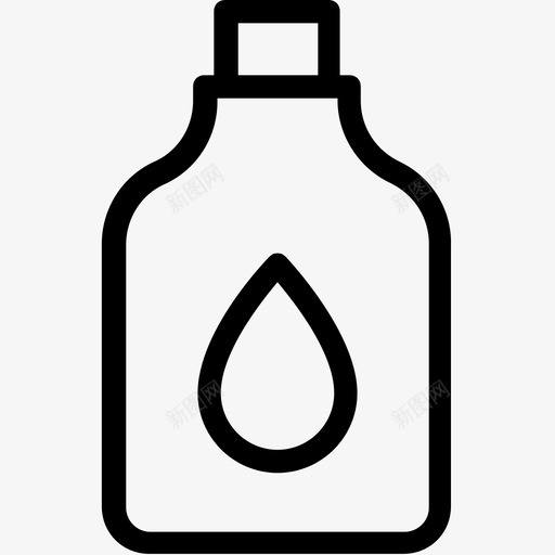 按摩油香薰香薰乳液图标svg_新图网 https://ixintu.com 医疗线图标 按摩油 烧瓶 草药油 香薰 香薰乳液