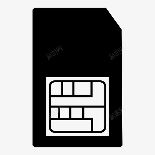 sim卡图标svg_新图网 https://ixintu.com sim卡