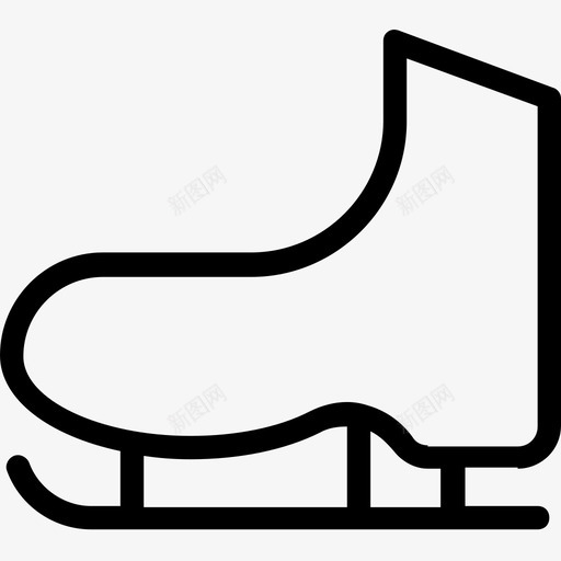 溜冰鞋四轮溜冰鞋运动图标svg_新图网 https://ixintu.com 冬季 四轮溜冰鞋 派对和庆祝线图标 溜冰鞋 运动
