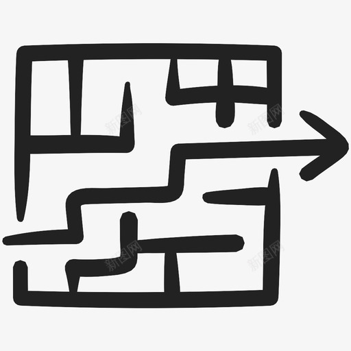 涂鸦商铺金融图标svg_新图网 https://ixintu.com 涂鸦商铺金融