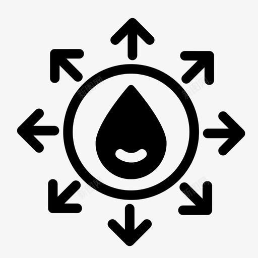 拓展水源生态能源图标svg_新图网 https://ixintu.com 拓展水源 流域 生态 绿色能源生态立体式 能源