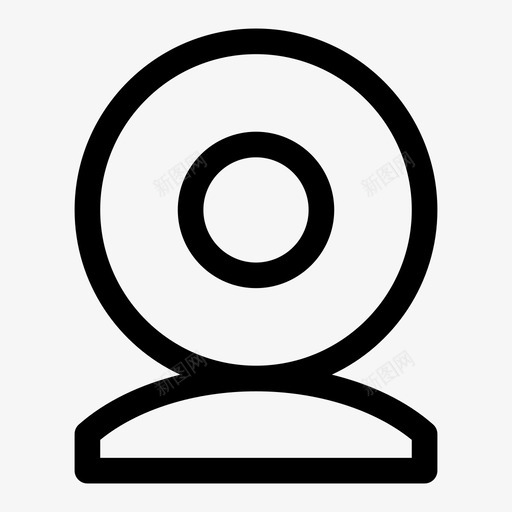 网络摄像头图标svg_新图网 https://ixintu.com 网络摄像头