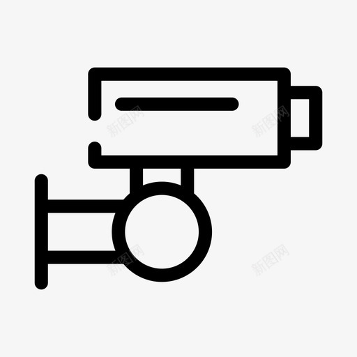 闭路电视摄像机保安图标svg_新图网 https://ixintu.com 保安 保安装置 摄像机 监控 闭路电视