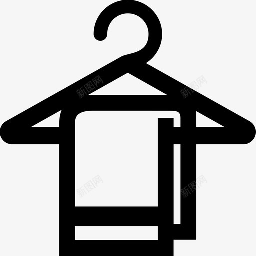 衣架毛巾浴巾浴室图标svg_新图网 https://ixintu.com 浴室 浴巾 淋浴 衣架毛巾 酒店