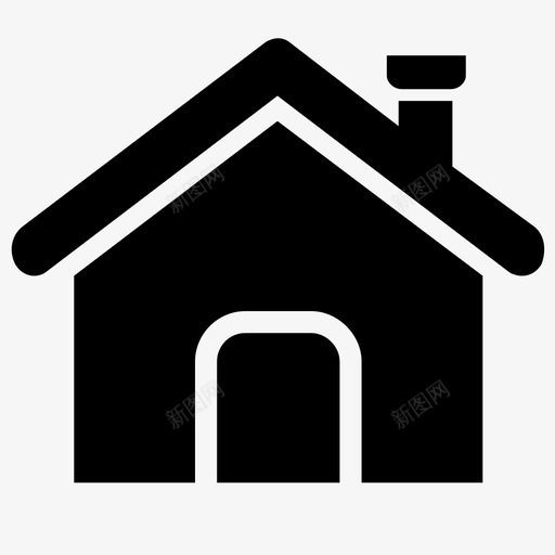 家房子房地产图标svg_新图网 https://ixintu.com 住宅 家 房地产 房子