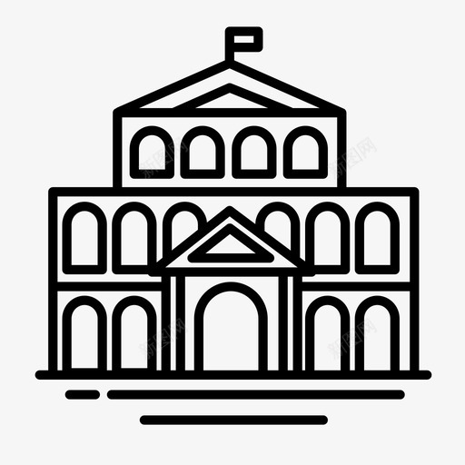 学校教育高中图标svg_新图网 https://ixintu.com 中学 学校 学校教育 小学 教育 高中