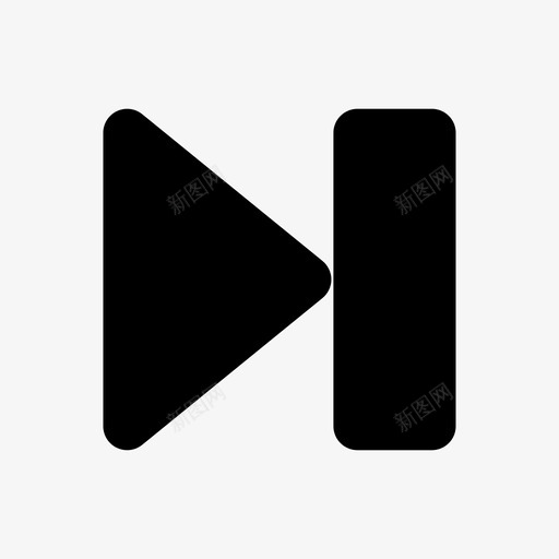 下一步音频控制图标svg_新图网 https://ixintu.com 下一步 控制 播放器 播放器控制 视频 音乐 音频