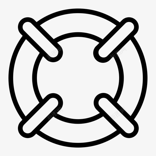 救生圈帮助安全图标svg_新图网 https://ixintu.com 安全 帮助 支持 救生圈 旅行和设施