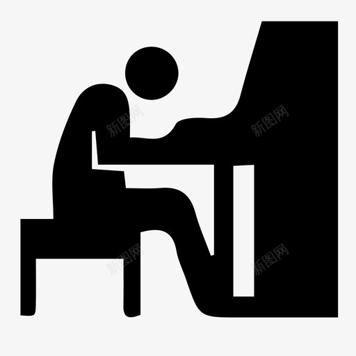 演奏svg_新图网 https://ixintu.com 演奏 iconpiano