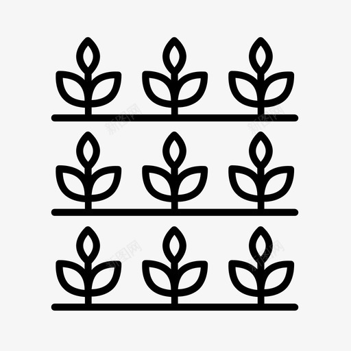 收获农作物农场图标svg_新图网 https://ixintu.com 农作物 农场 播种 收获 田地