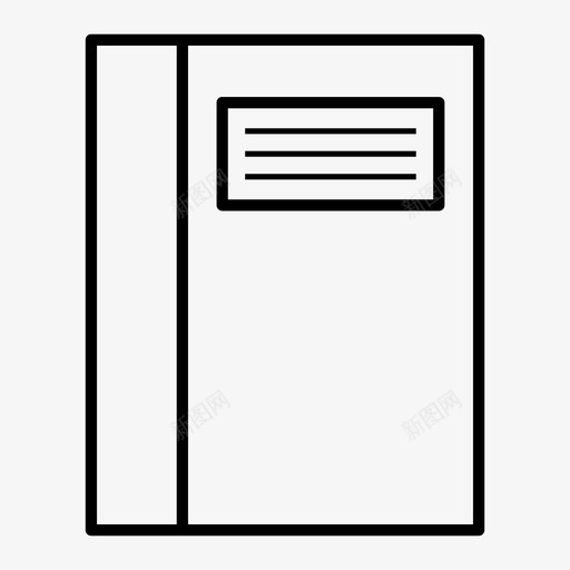 笔记本课本封面图标svg_新图网 https://ixintu.com 封面 教科书 教育 科学 笔记本 课本