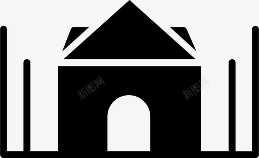 教堂伊斯兰宣礼塔图标svg_新图网 https://ixintu.com 伊斯兰 宣礼塔 教堂 旅游