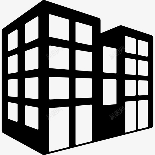 办公楼大楼4号楼图标svg_新图网 https://ixintu.com 4号楼 办公楼 大楼