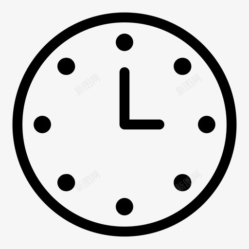 三点小时时间图标svg_新图网 https://ixintu.com 三点 小时 时间