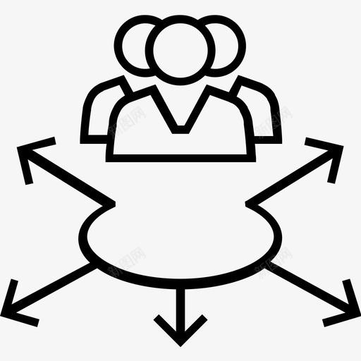 社区团体网络图标svg_新图网 https://ixintu.com 1400个网页和搜索引擎优化平面线图标 团体 团队 社交 社区 网络