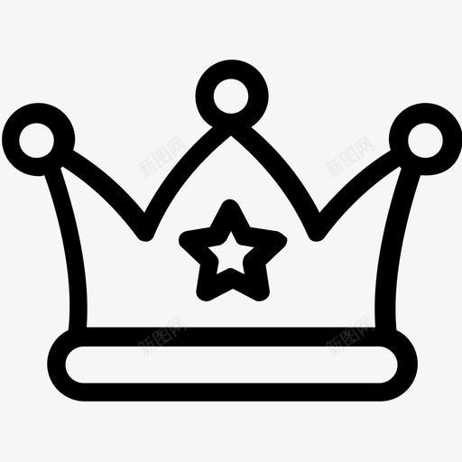 皇冠头饰贵族图标svg_新图网 https://ixintu.com 头饰 明星皇冠 派对和庆典系列图标 皇冠 皇室 贵族