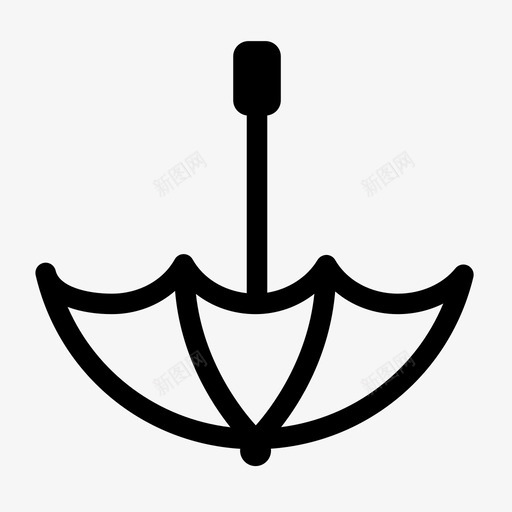伞覆盖阳伞图标svg_新图网 https://ixintu.com 伞 太阳 覆盖 阳伞 雨