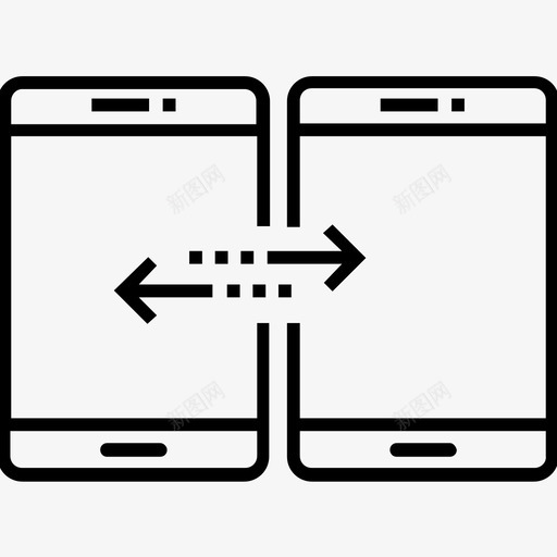 移动数据同步数据交换移动数据图标svg_新图网 https://ixintu.com 1400网页和搜索引擎优化平面线图标 数据交换 移动数据 移动数据同步