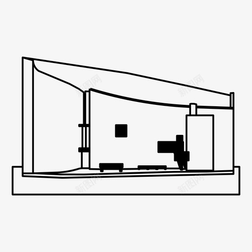 朗尚教堂建筑科尔布西耶图标svg_新图网 https://ixintu.com 建筑 建筑杰作 朗尚教堂 法国 现代 科尔布西耶
