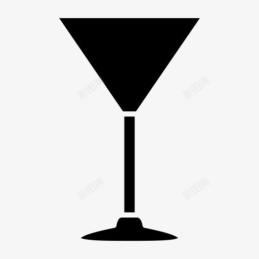 马提尼杯饮料鸡尾酒图标svg_新图网 https://ixintu.com 玻璃杯 饮料 马提尼杯 鸡尾酒