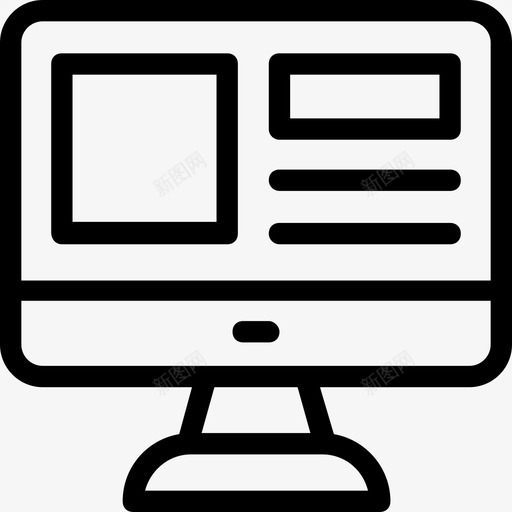 显示器显示屏lcd图标svg_新图网 https://ixintu.com lcd led 显示器 显示屏 电视 科技线图标