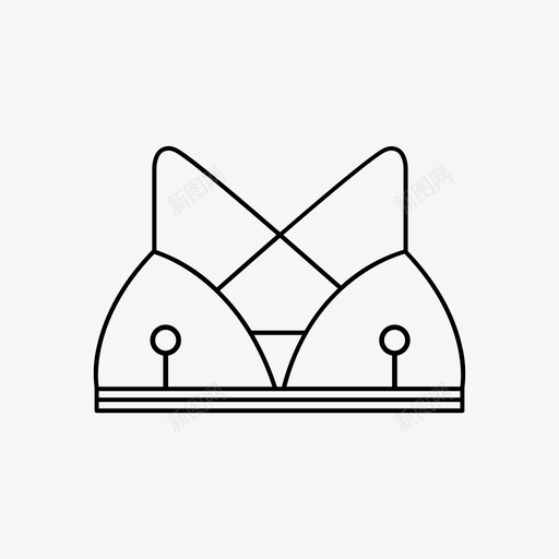 文胸女内衣图标svg_新图网 https://ixintu.com 内衣 女 文胸