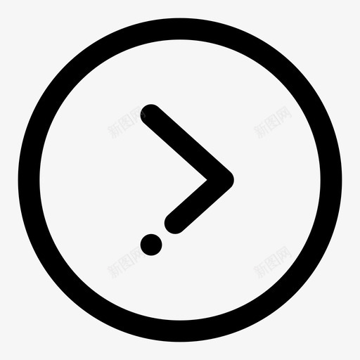 右箭头方向指针图标svg_新图网 https://ixintu.com 右箭头 指针 方向