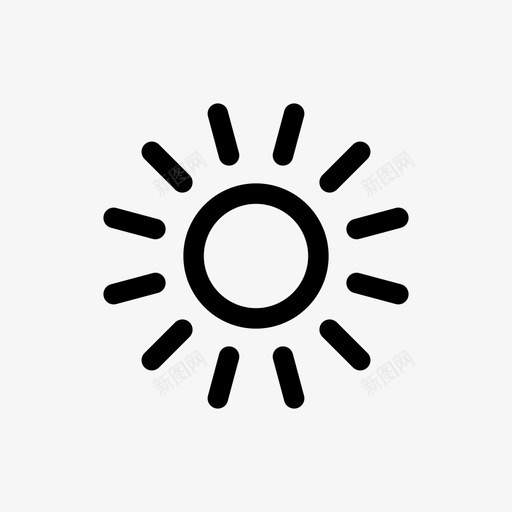 阳光夏天明亮图标svg_新图网 https://ixintu.com 夏天 明亮 轮廓收集 阳光