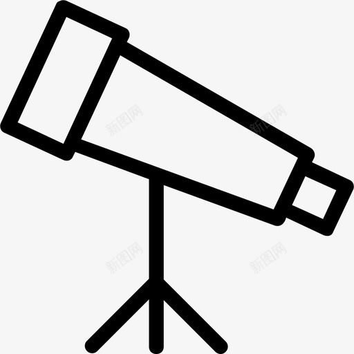 望远镜天文学天文馆图标svg_新图网 https://ixintu.com 天文学 天文馆 望远镜 科技线图标 视觉