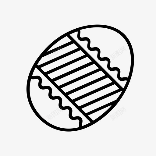 复活节彩蛋巧克力蛋装饰图标svg_新图网 https://ixintu.com 复活节彩蛋 巧克力蛋 装饰
