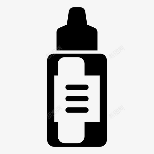 药品瓶子滴管瓶图标svg_新图网 https://ixintu.com 医疗保健 滴管瓶 瓶子 药丸 药品 药物