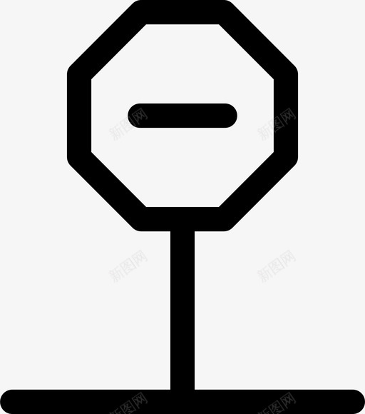 标志注意道路图标svg_新图网 https://ixintu.com 停车 标志 注意 街道 警告 路标 道路