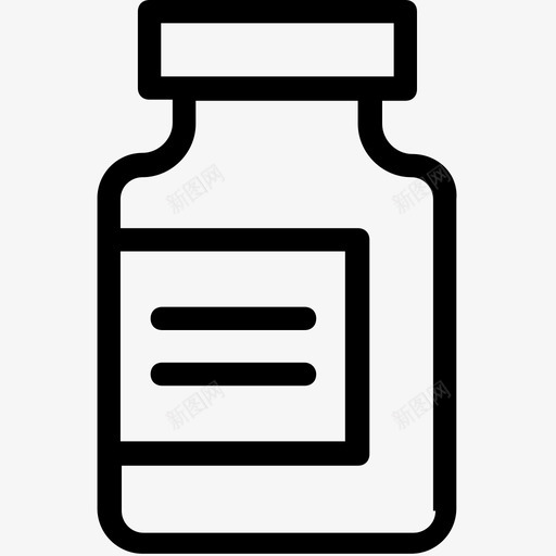 药品胶囊药瓶图标svg_新图网 https://ixintu.com 医疗线图标 胶囊 药丸 药品 药片 药瓶