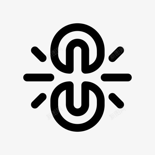 取消链接中断纯线条图标svg_新图网 https://ixintu.com 中断 取消链接 纯线条