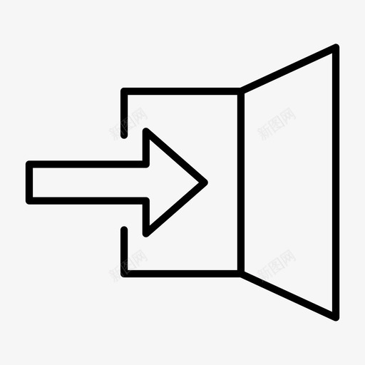 输入箭头方向图标svg_新图网 https://ixintu.com 方向 登录 箭头 输入