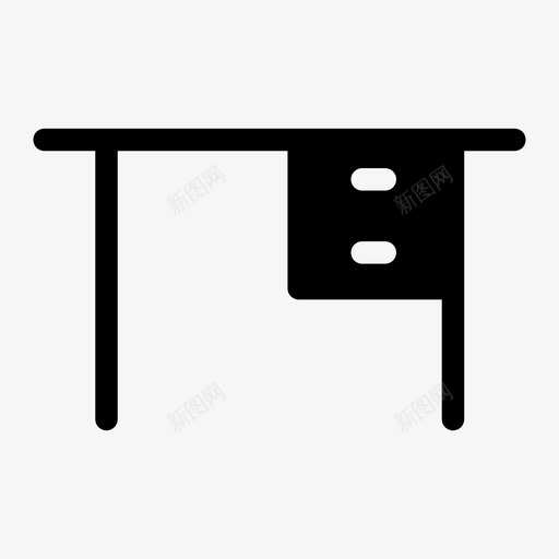 木桌子电脑桌家具图标svg_新图网 https://ixintu.com 家具 木桌子 电脑桌 铁桌子
