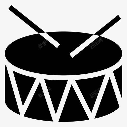 音乐鼓鼓槌图标svg_新图网 https://ixintu.com 体育健身符号图标 声音 打击乐 音乐 音乐唱片 鼓 鼓槌