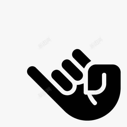 手花式人图标svg_新图网 https://ixintu.com mnml20 人 小指 手 招牌 时髦 花式