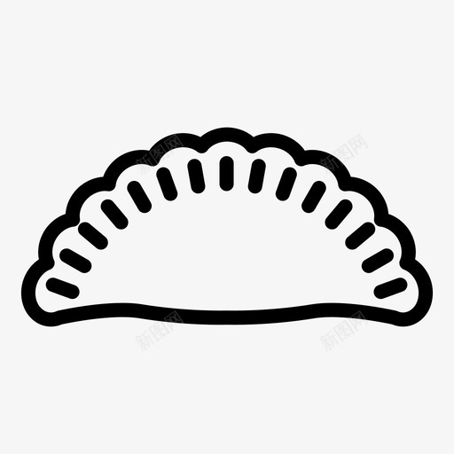 馅饼烹饪面团图标svg_新图网 https://ixintu.com 派 烹饪 面团 面团产品 食物 馅饼