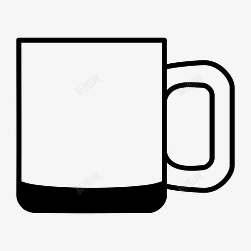 马克杯咖啡杯杯子图标svg_新图网 https://ixintu.com 咖啡杯 杯子 茶杯 饮料 饮料杯 马克杯