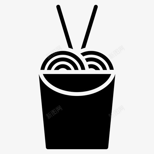 面条剁棍食物图标svg_新图网 https://ixintu.com 剁棍 外卖 面条 食物