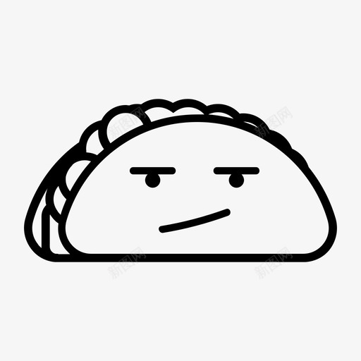 愤怒的玉米卷表情符号快餐图标svg_新图网 https://ixintu.com 垃圾食品 墨西哥 心烦意乱 快餐 愤怒的玉米卷 表情符号