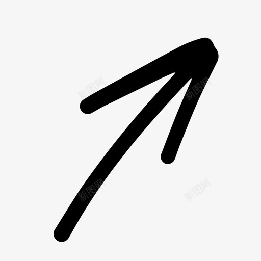 箭头方向指针图标svg_新图网 https://ixintu.com 向上 指针 方向 箭头