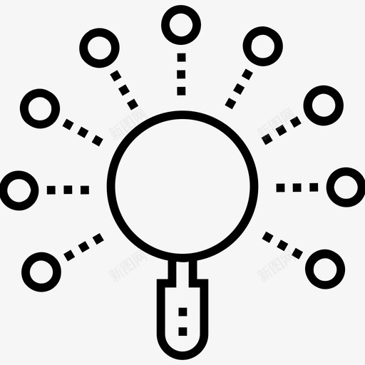 选项查找放大镜图标svg_新图网 https://ixintu.com 1400网页和搜索引擎优化平面线图标 共享 放大镜 查找 选项