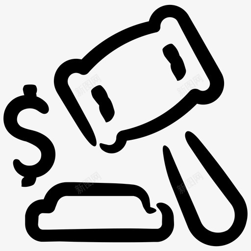 拍卖竞价便利商务卷4图标svg_新图网 https://ixintu.com 便利商务卷4 拍卖 竞价