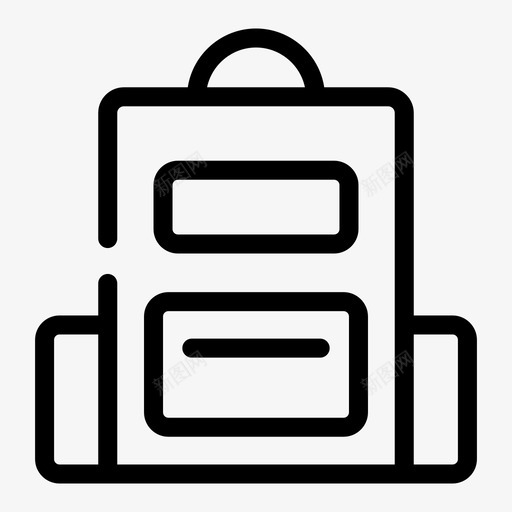 背包书包教育用品图标svg_新图网 https://ixintu.com 书包 教育用品 背包
