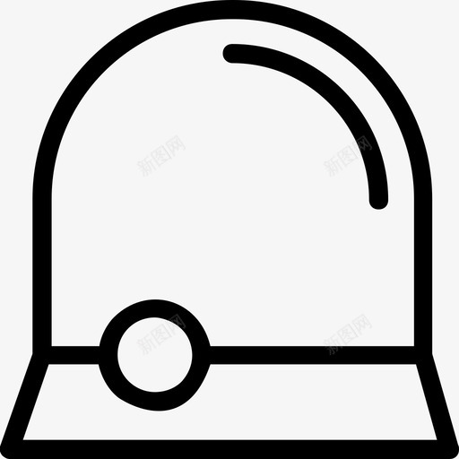 警笛救护车灯应急灯图标svg_新图网 https://ixintu.com 应急灯 救护车灯 科技线图标 警笛 警笛灯