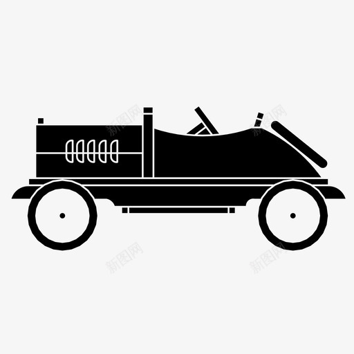 玩具车游戏比赛图标svg_新图网 https://ixintu.com 复古 比赛 游戏 玩具车 赛车