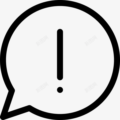 注意警惕泡泡图标svg_新图网 https://ixintu.com 办公室 泡泡 注意 留言 聊天 警惕