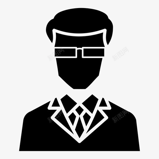 职业事业男人图标svg_新图网 https://ixintu.com 事业 家教 教授 男人 老师 职业
